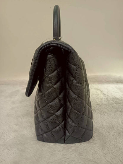 Chanel Coco Handle Large Caviar Black GHW #24