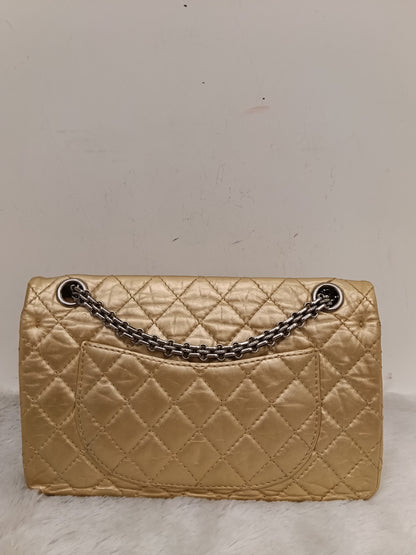 Chanel Reissue 225 Calfskin Gold RHW DF #12