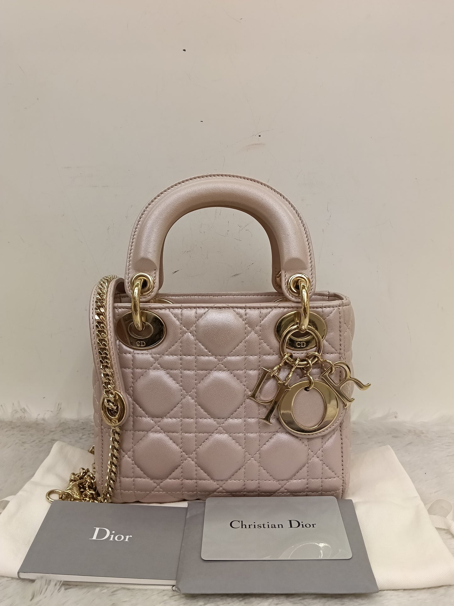 Lady Dior Mini Iridescent Lotus GHW 2018