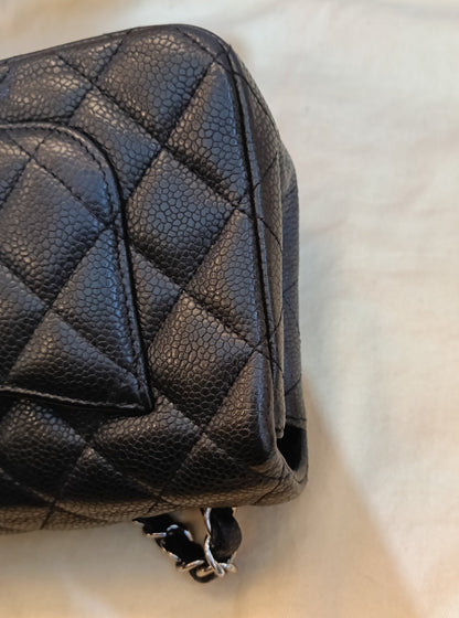 Chanel Mini Rectangular Caviar Black SHW SF #20