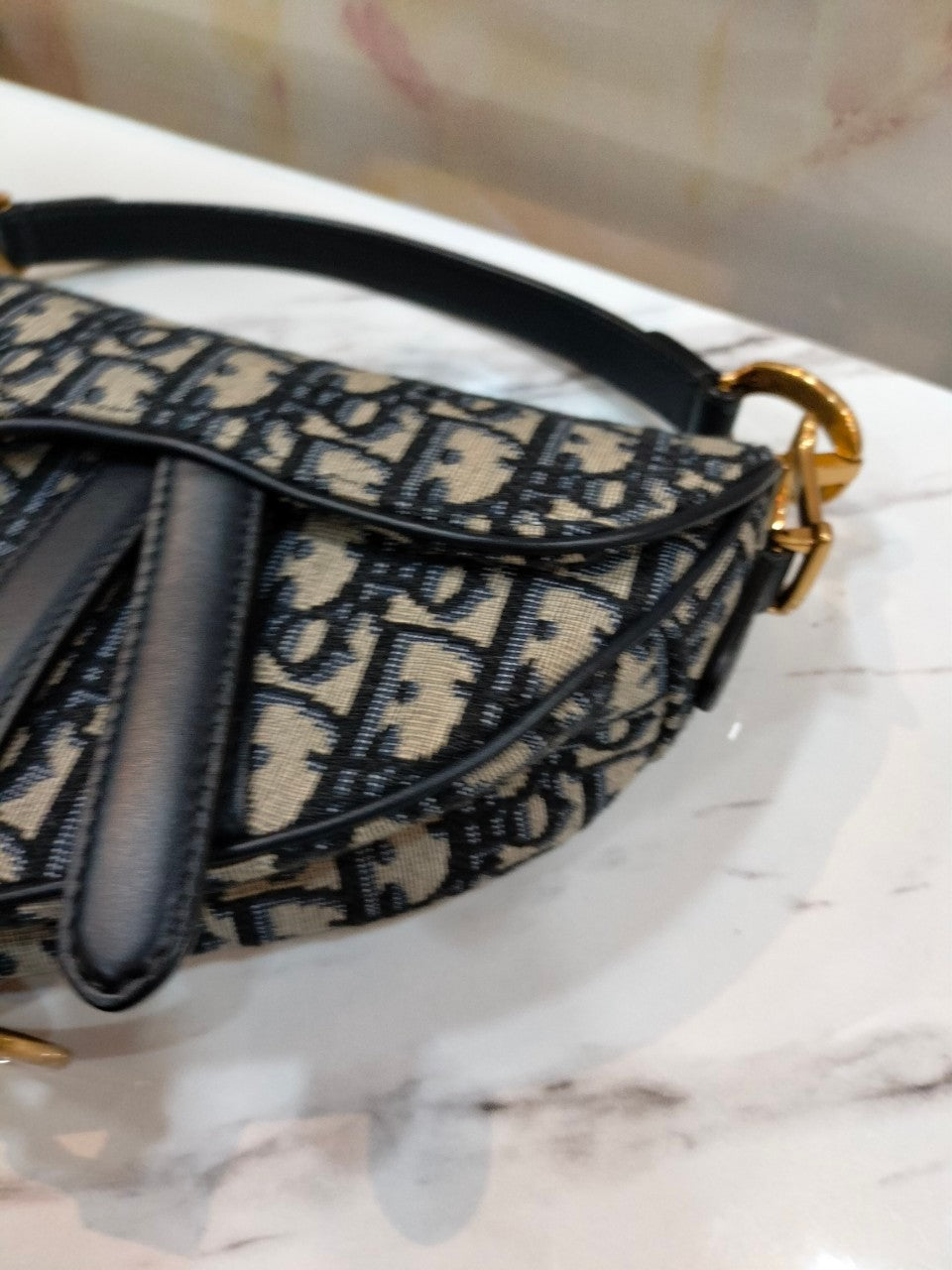 Dior Saddle Mini Oblique Navy GHW 2020