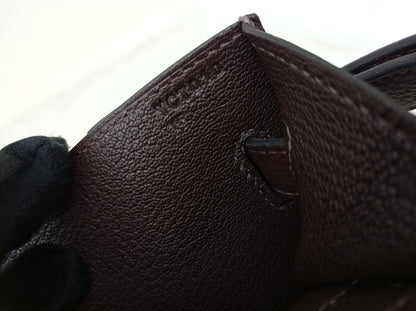 Hermes Kelly Depeche Pochette 25 Togo Ebene PHW #Y