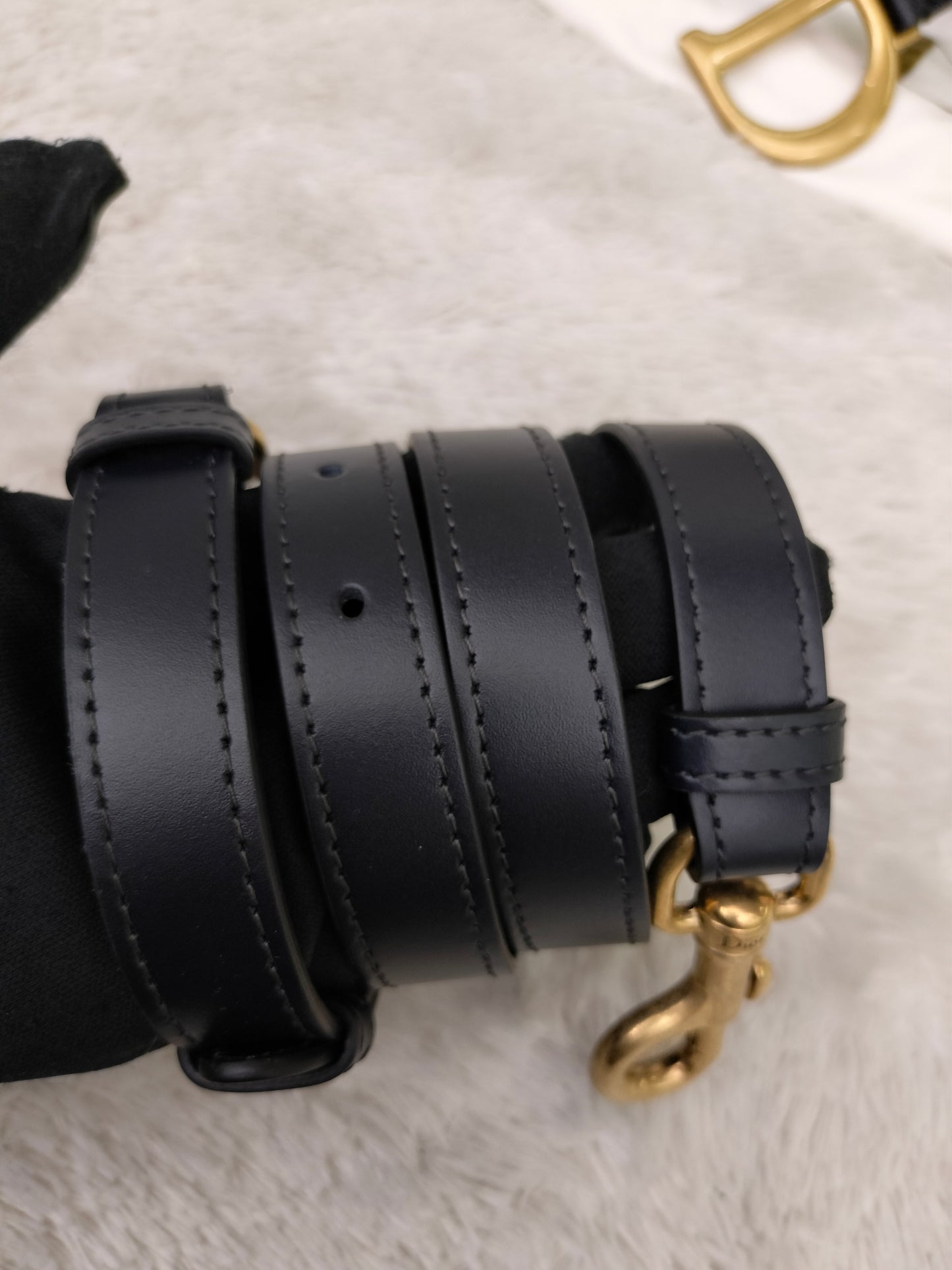 Dior Saddle Medium Oblique Navy GHW 2023