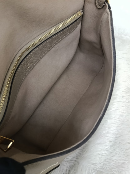 LV Diane PM ST NM Monogram Empreinte Tourterelle Creme 2025 (CHIP)
