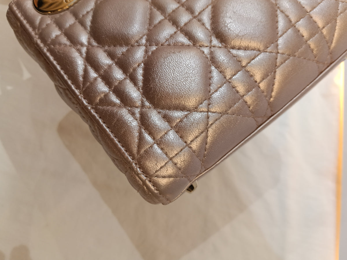 Lady Dior Mini Iridescent Lotus GHW 2017