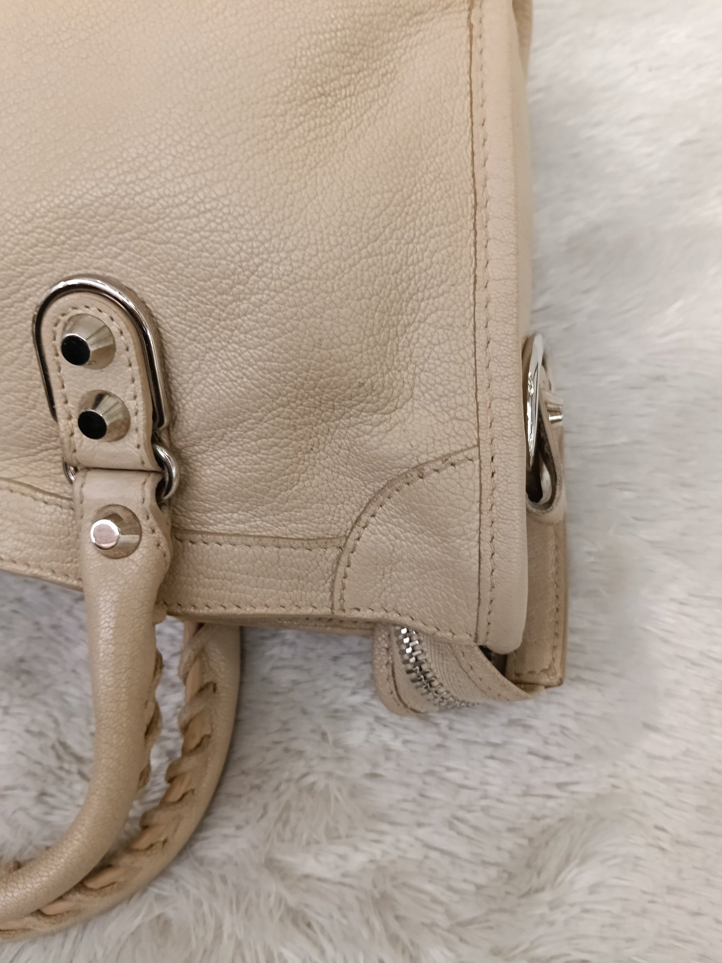 Balenciaga Small City Edge Beige SHW 2018