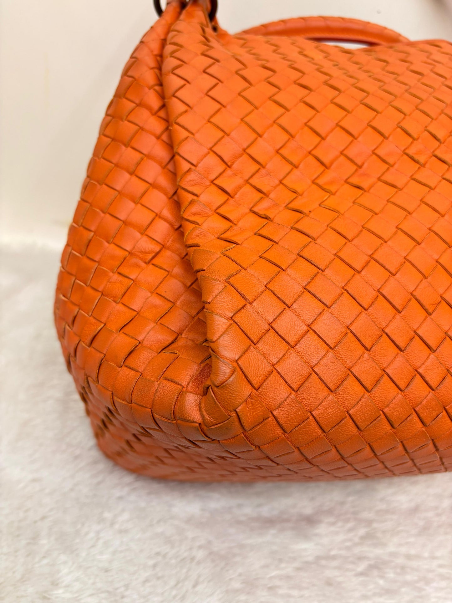 Bottega Veneta Parachute Intrecciato Tote Orange RHW 2011