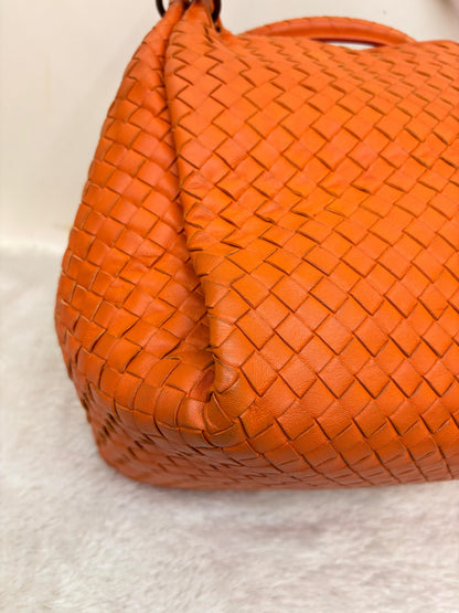 Bottega Veneta Parachute Intrecciato Tote Orange RHW 2011