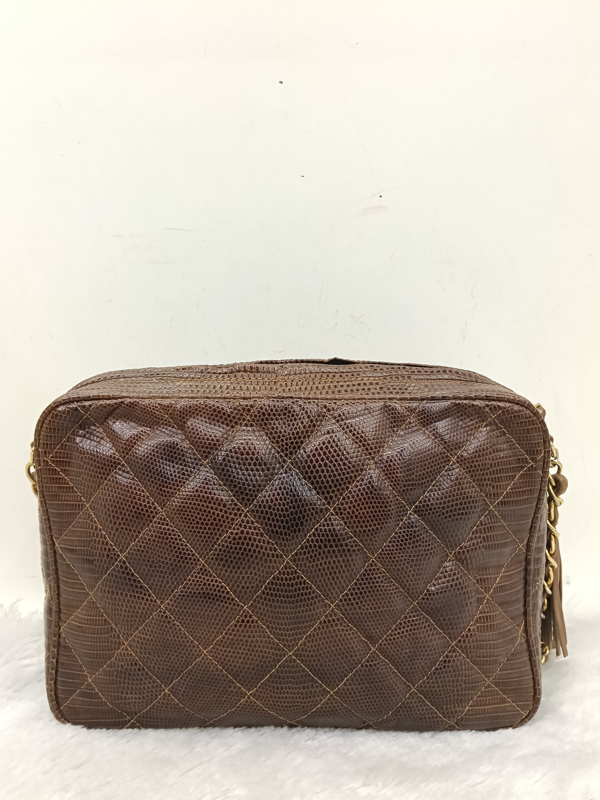 Chanel Camera Tassel Lizard Brown GHW #0