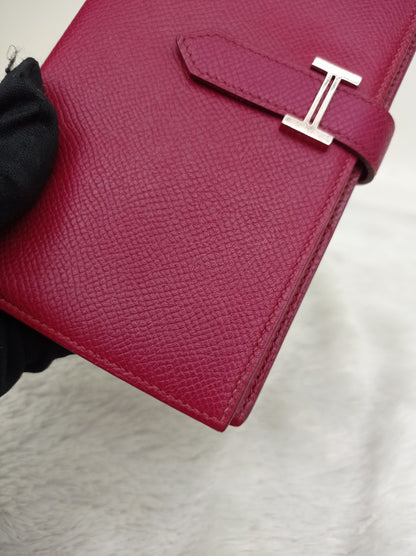 Hermes Bearn Wallet Epsom Rubish PHW #T