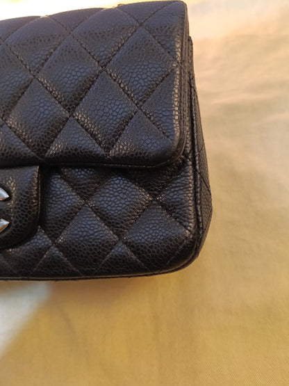 Chanel Mini Rectangular Caviar Black SHW SF #20
