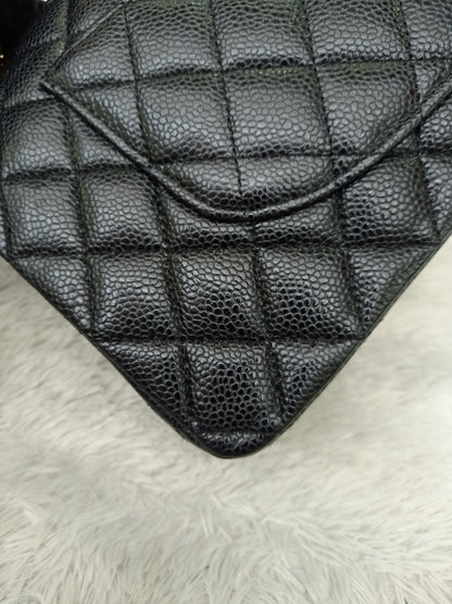 Chanel Medium Caviar Black GHW DF #20