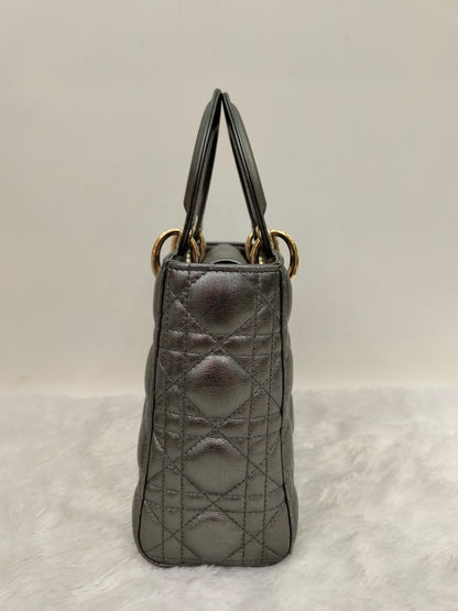 Lady Dior Small Gun Metal GHW 2019