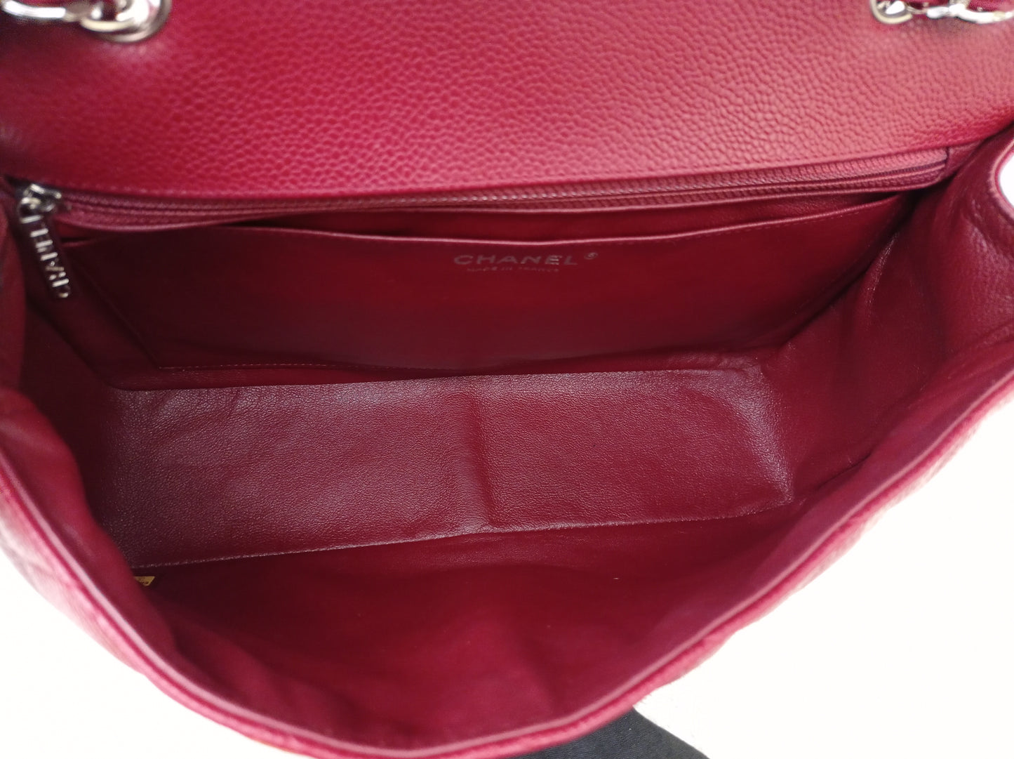 Chanel Jumbo Caviar Red SHW SF #13