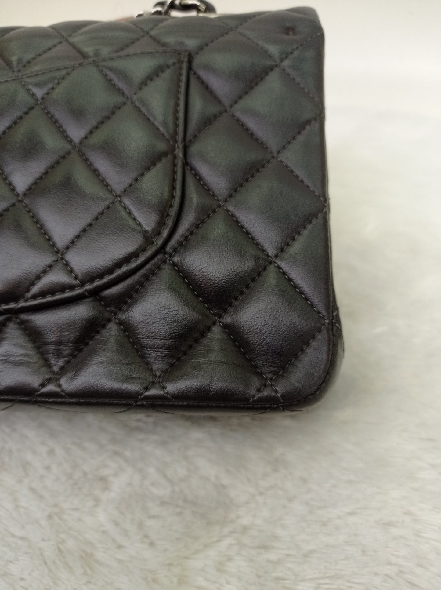 Chanel Medium Lamb Black SHW DF #16