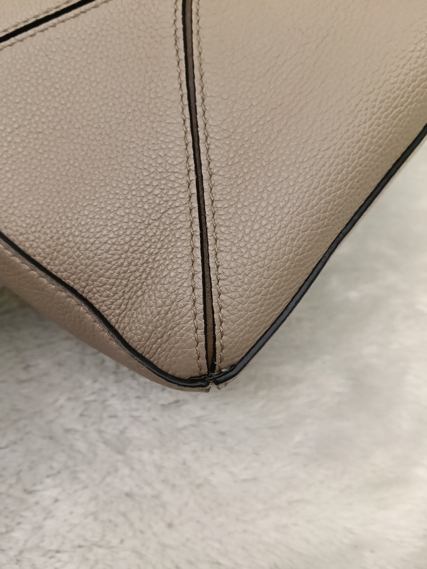 Loewe Puzzle Small Grained Sand Mink GHW 2020