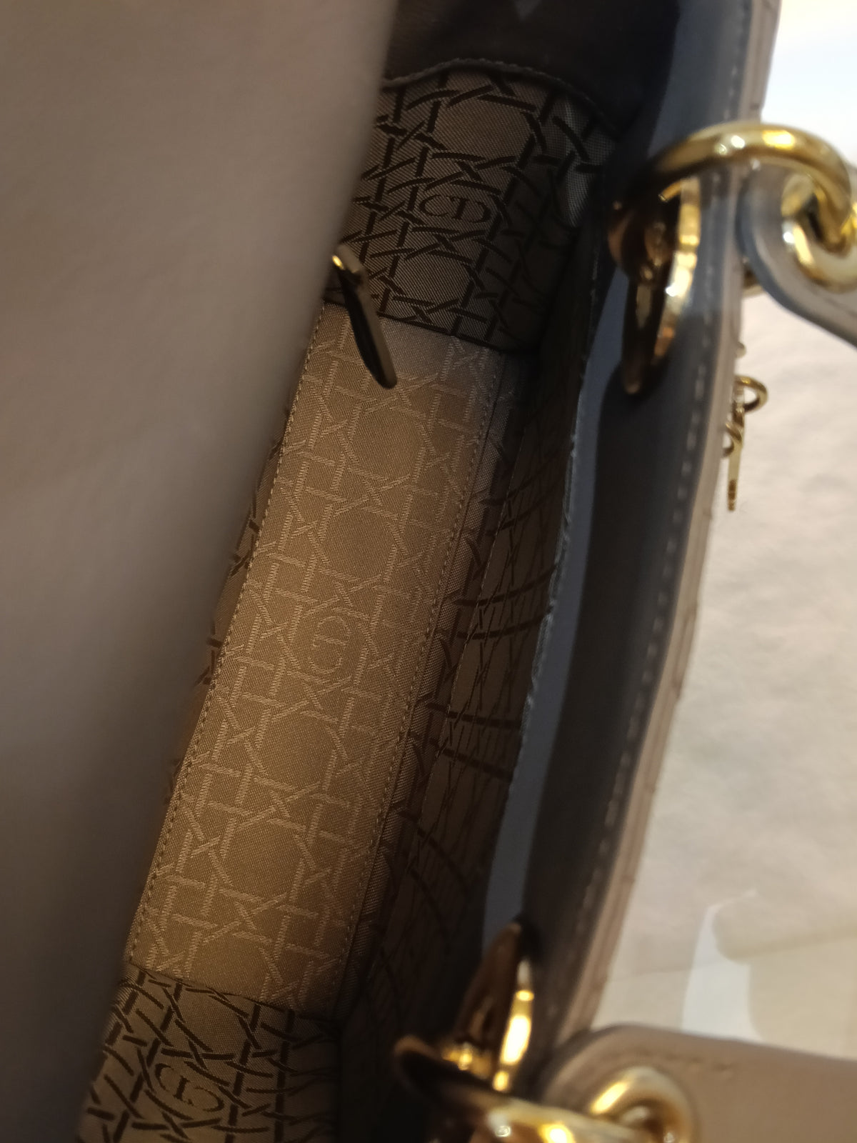 Lady Dior Small Lamb Grey GHW 2019