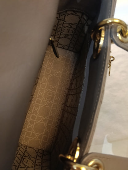 Lady Dior Small Lamb Grey GHW 2019
