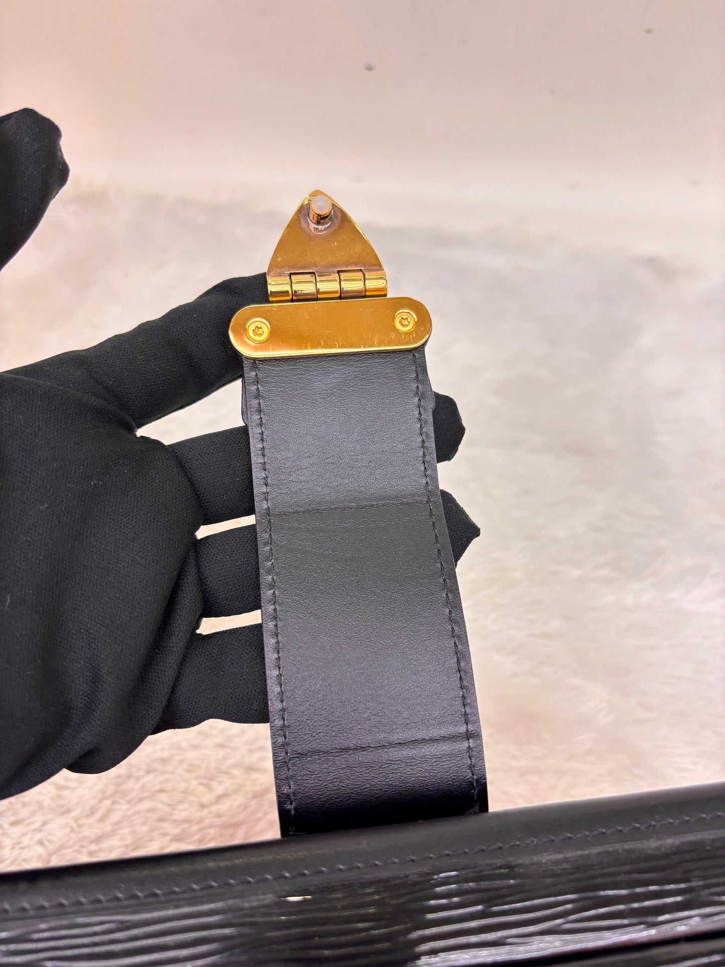 LV Petite Malle Epi Coquelicot Black 2015