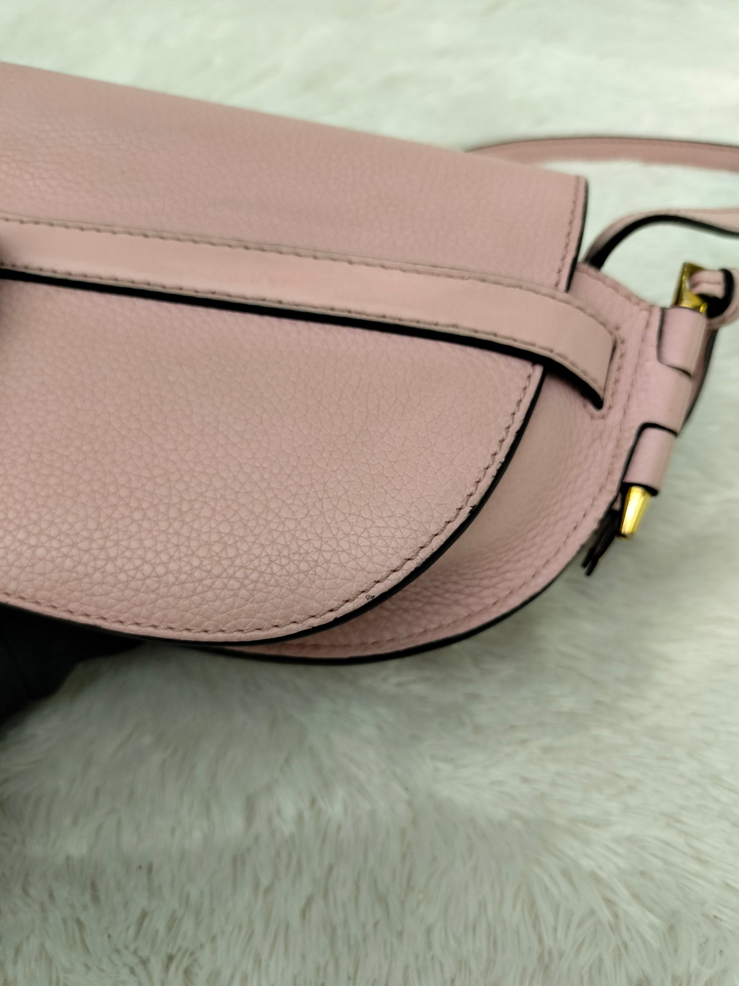 Loewe Gate Mini Grained Pink GHW 2019