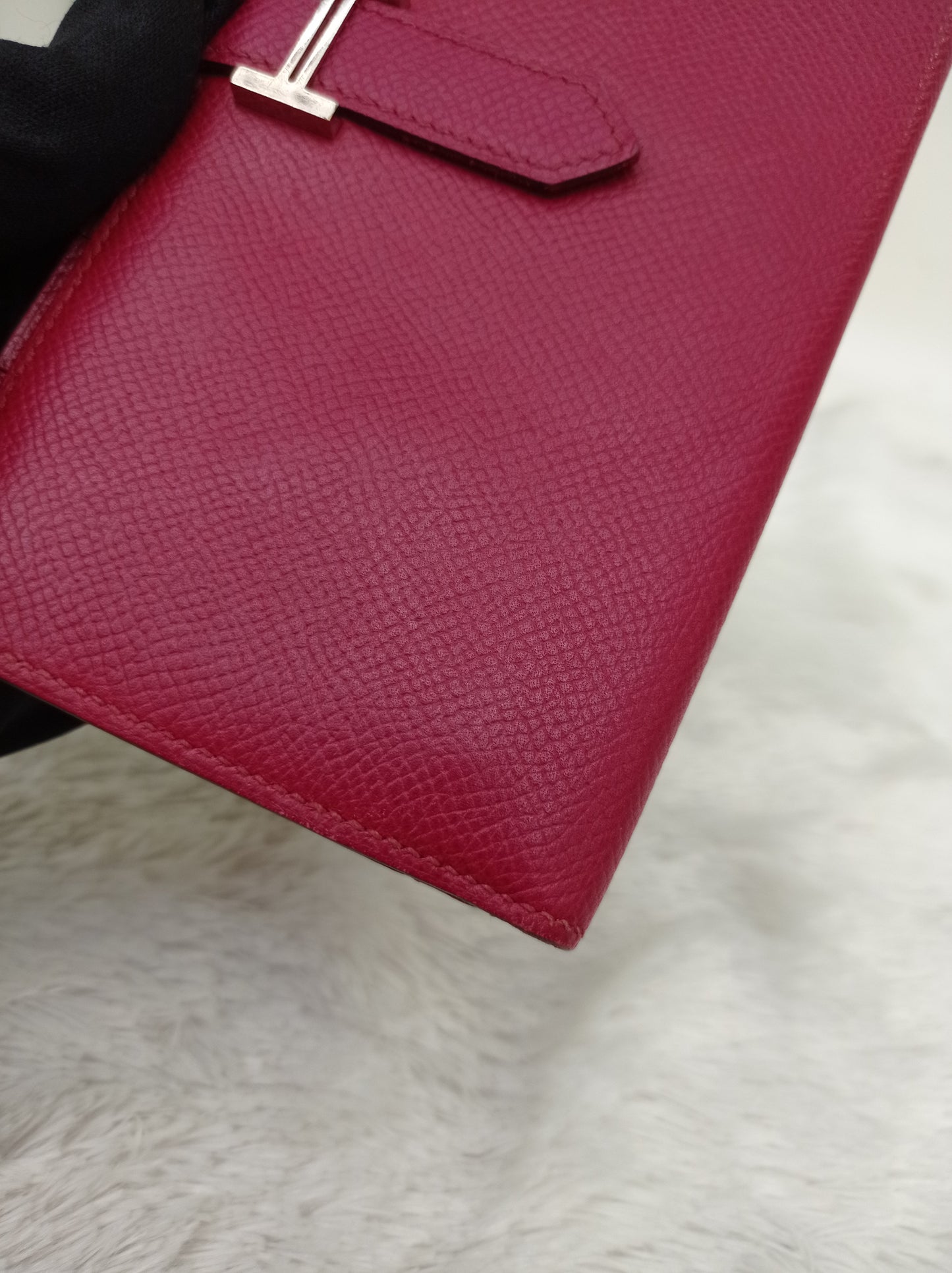 Hermes Bearn Wallet Epsom Rubish PHW #T