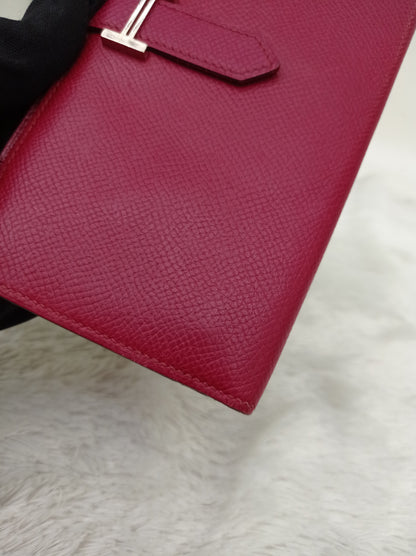 Hermes Bearn Wallet Epsom Rubish PHW #T