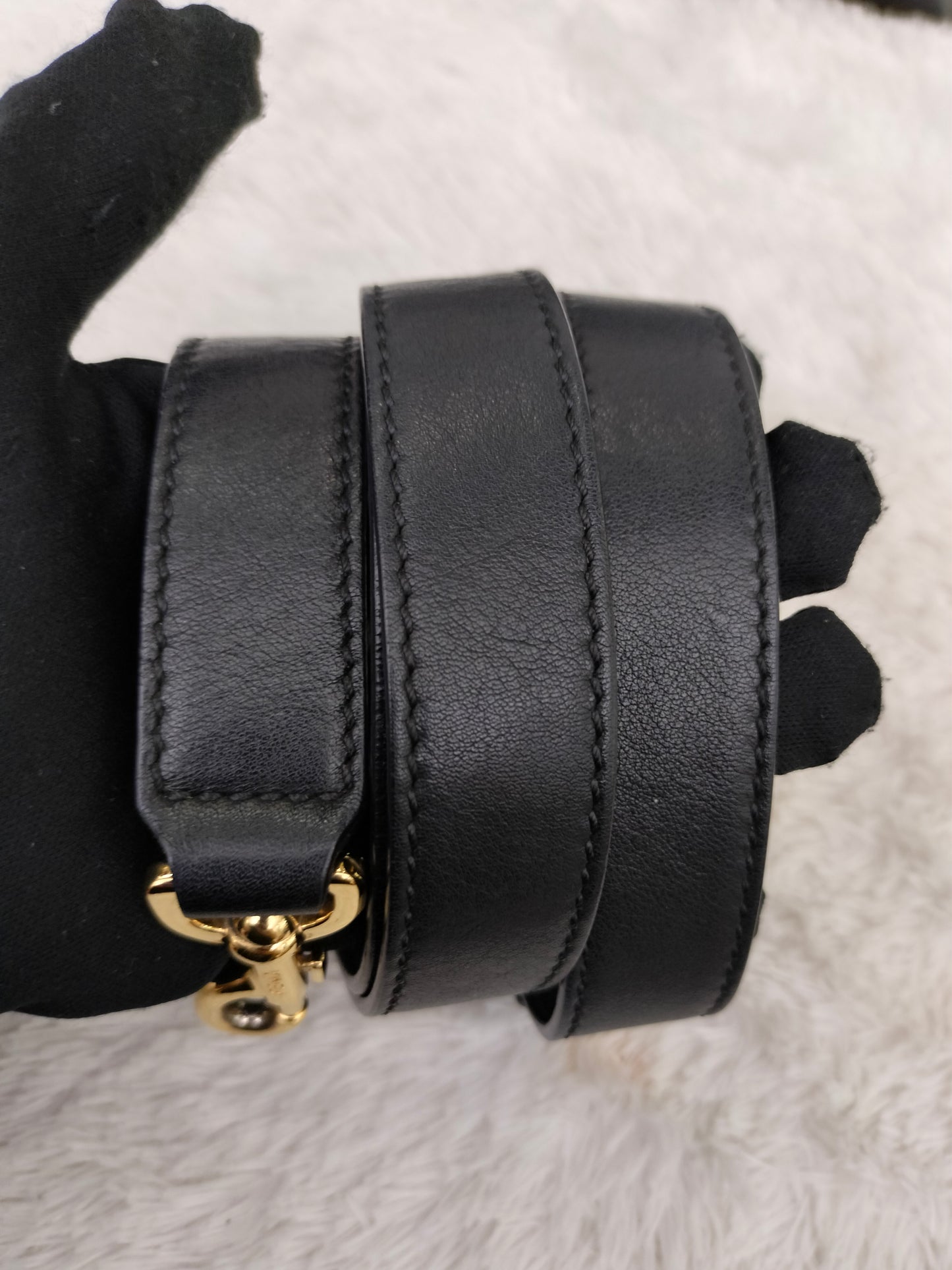 Fendi BTW Medium Black Chain GHW