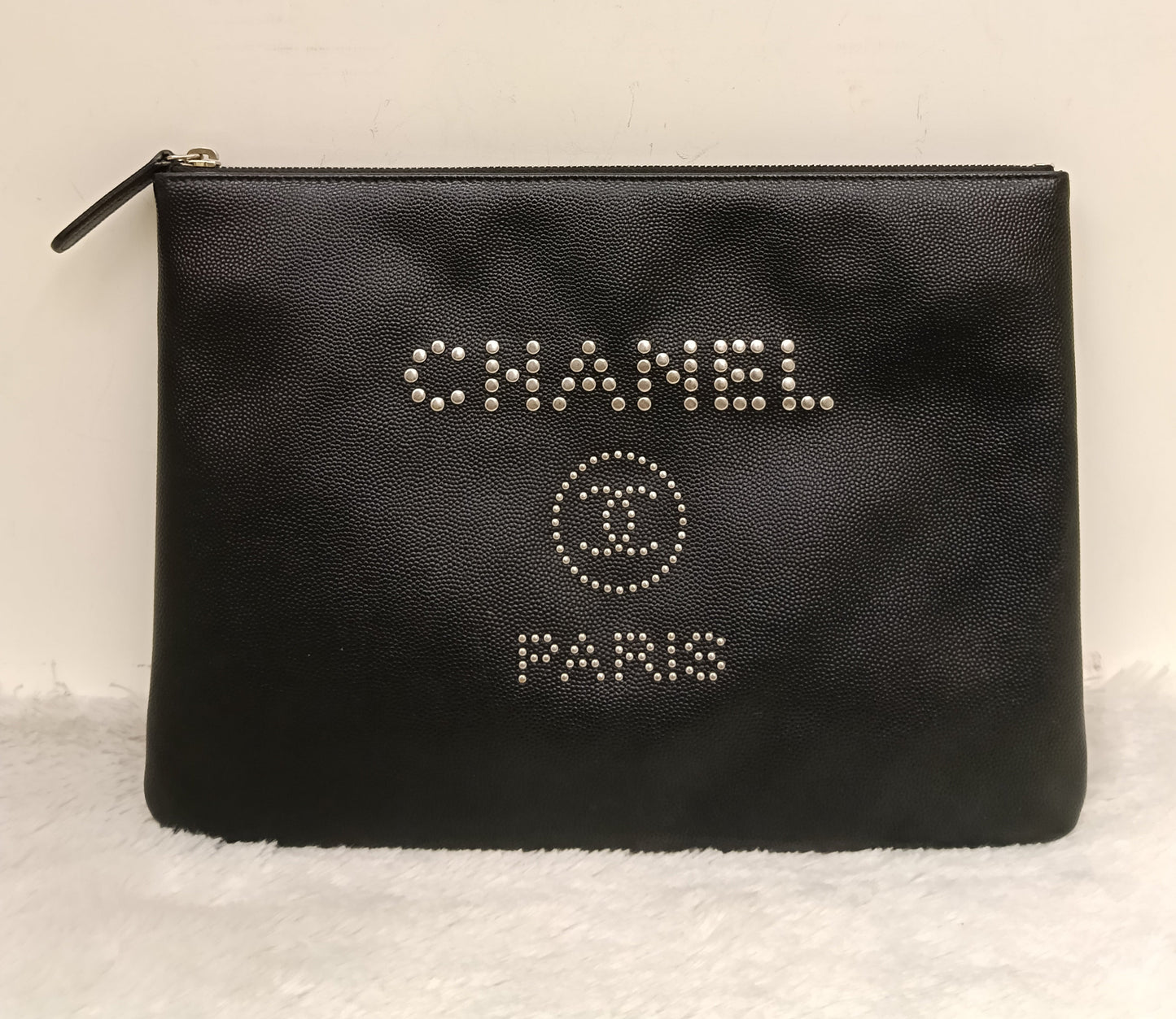 Chanel O'Case Deauville Medium Caviar Studded Black SHW #25