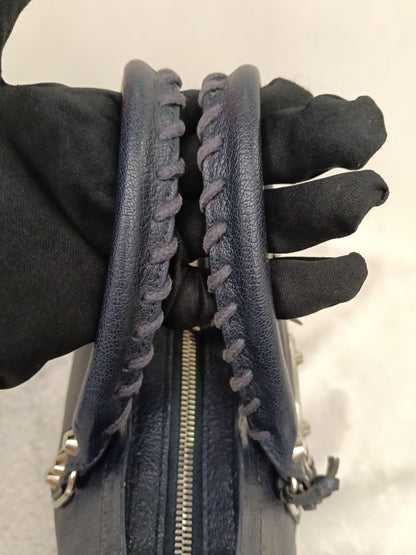 Balenciaga Small City Edge Navy SHW 2017