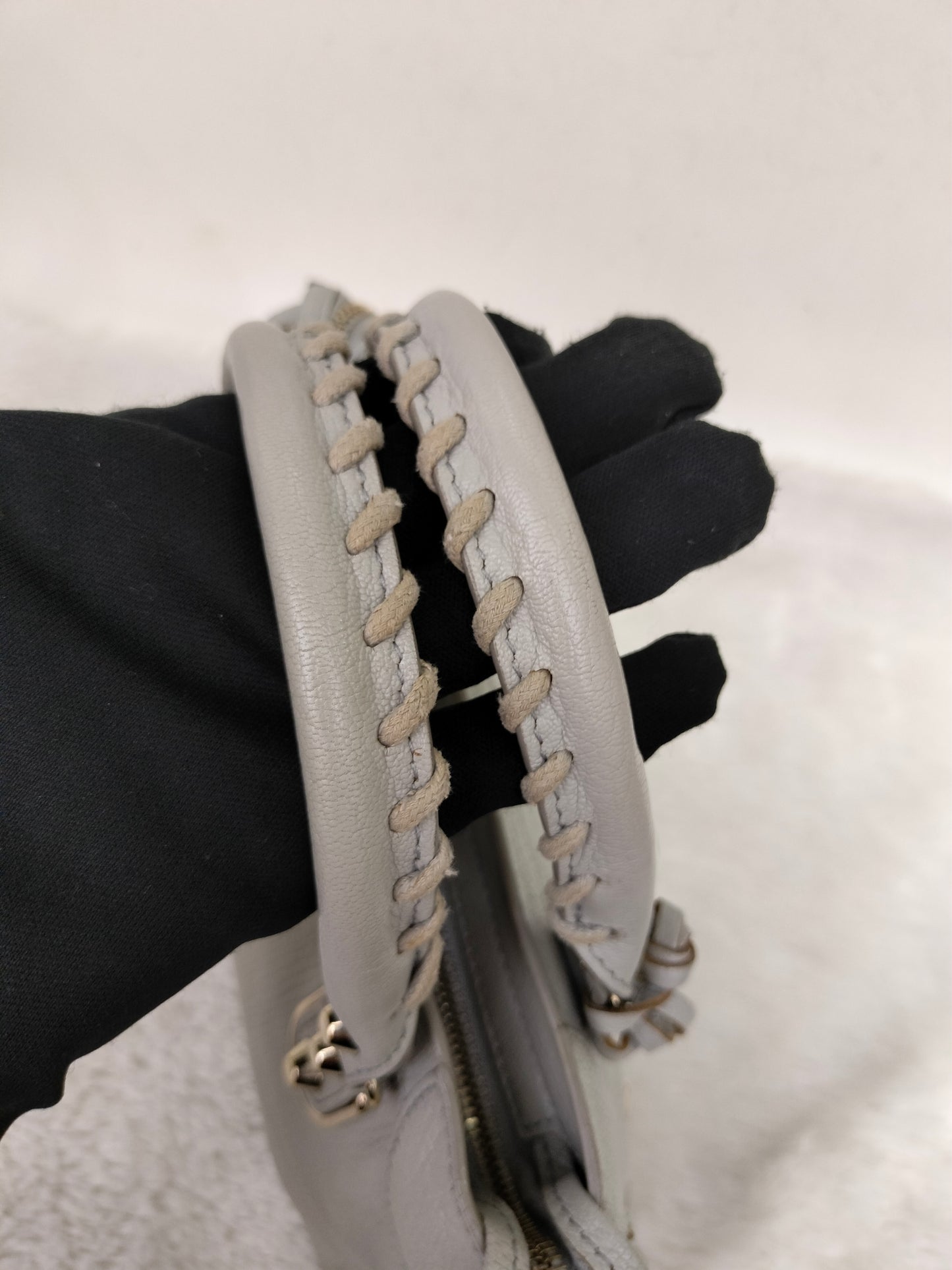 Balenciaga Mini City Edge Light Grey LGHW