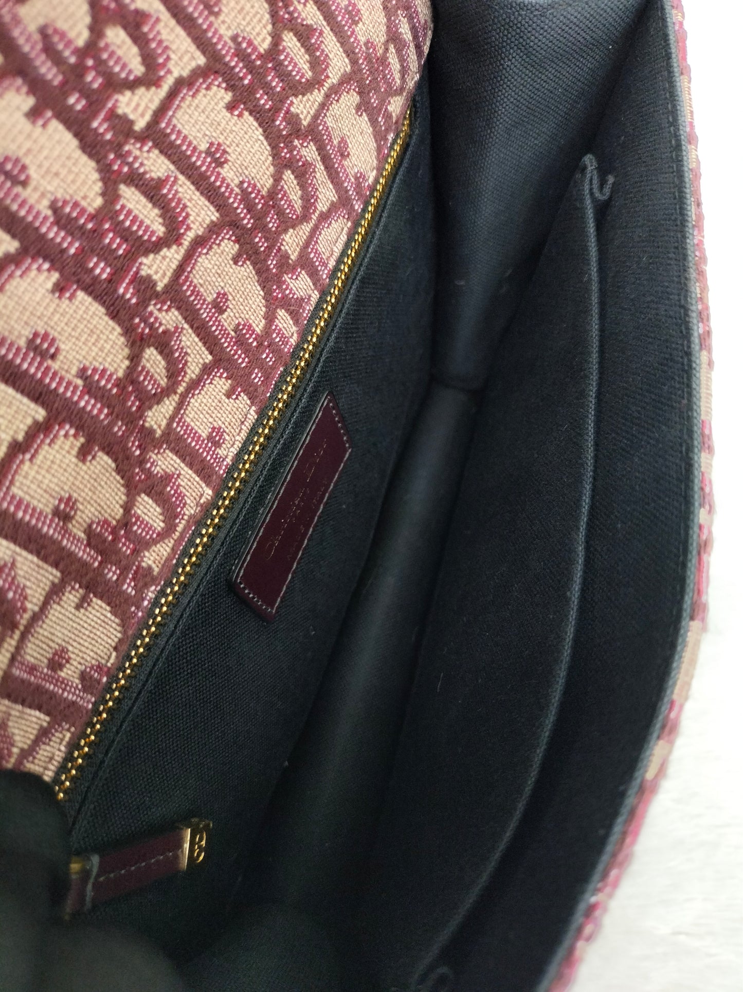 Dior Montaigne Medium Oblique Burgundy GHW 2019