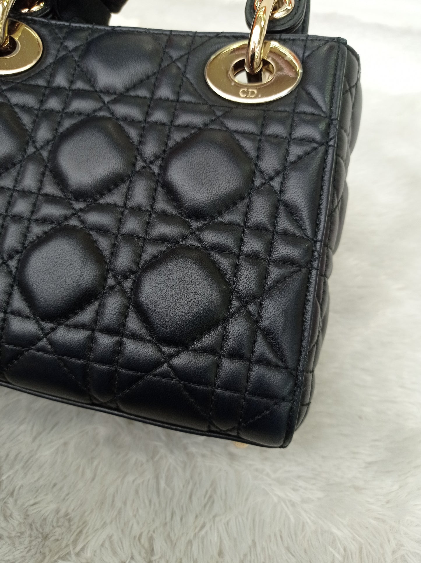 Lady Dior Mini Lamb Black GHW 2018