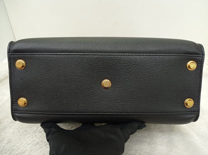LV On My Side MM Monogram Grained Noir Brown 2019