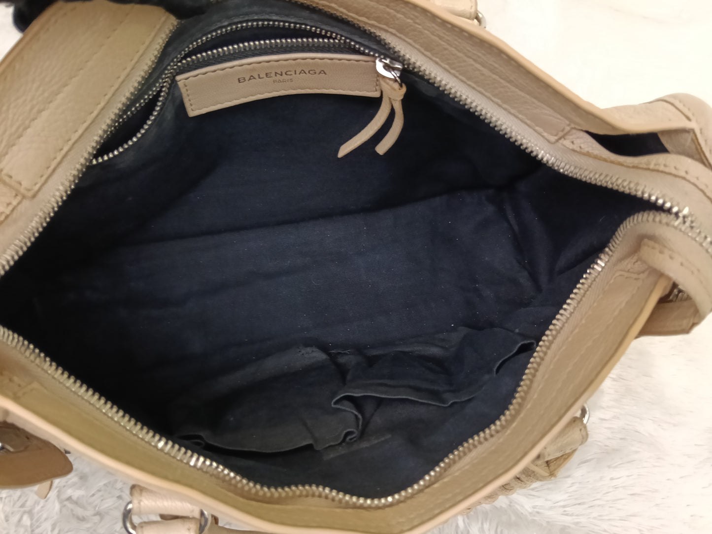 Balenciaga Small City Edge Beige SHW 2018