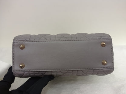 Lady Dior Small Lamb Grey GHW 2018