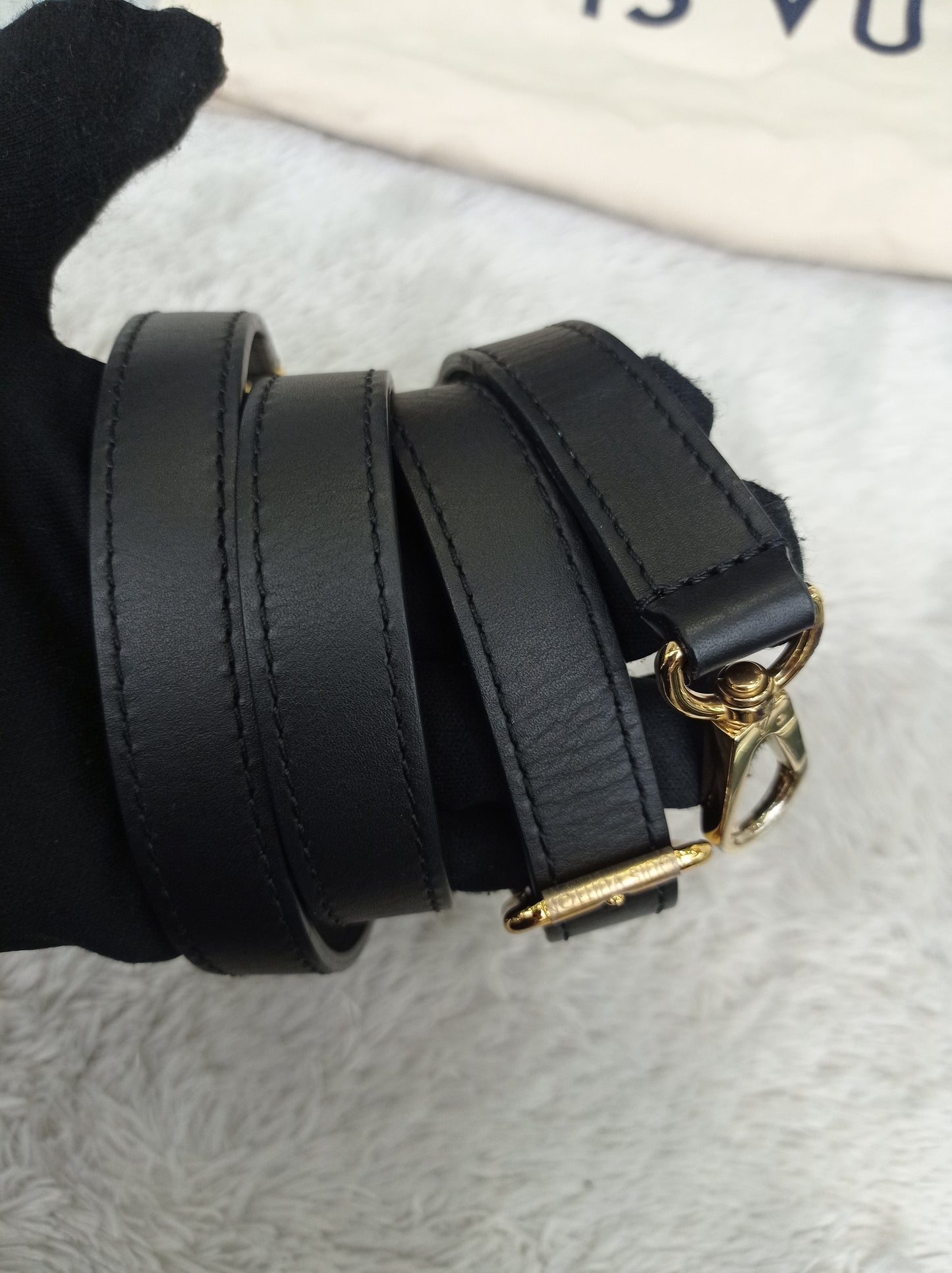 LV On My Side MM Monogram Grained Noir Brown 2019