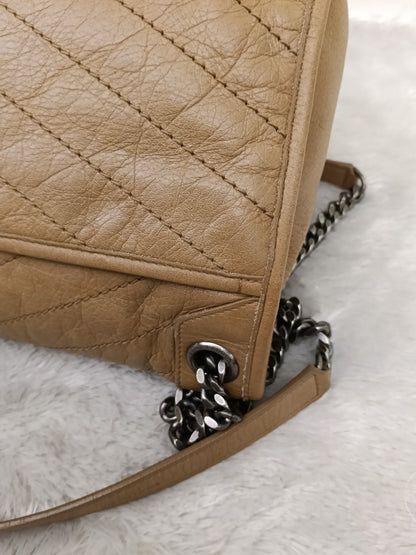 YsL Niki Medium Calfskin Dark Beige RHW 2020