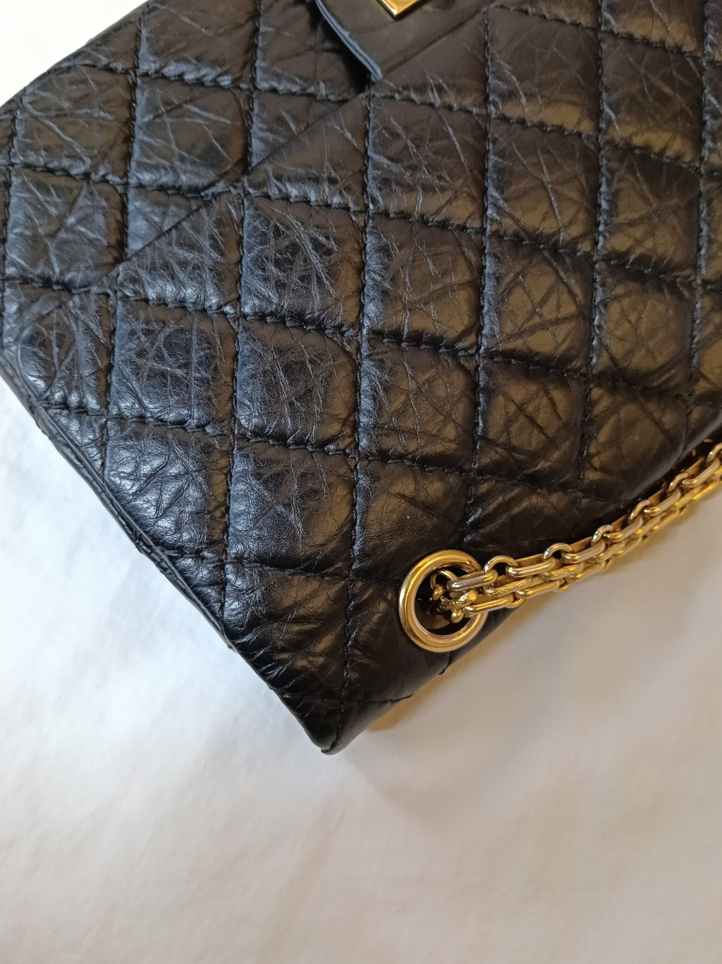 Chanel Reissue 225 Calfskin Black GHW DF #14