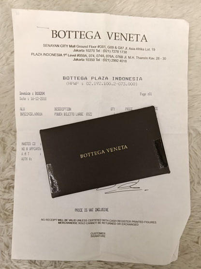 Bottega Veneta Pouch Billeto Grey RHW 2018