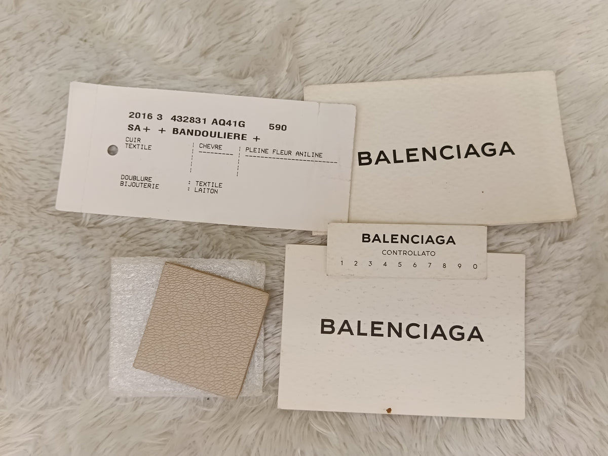 Balenciaga Small City Edge Beige GHW 2016