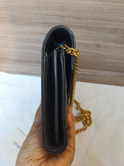 YsL WOC 22 Matelasse Monogramme Grained Black GHW 2018