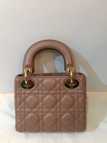 Lady Dior Mini Lamb Fard GHW 2019
