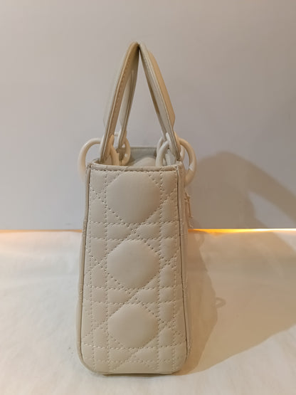 Lady Dior Mini Cannage Ultra Matte White 2020