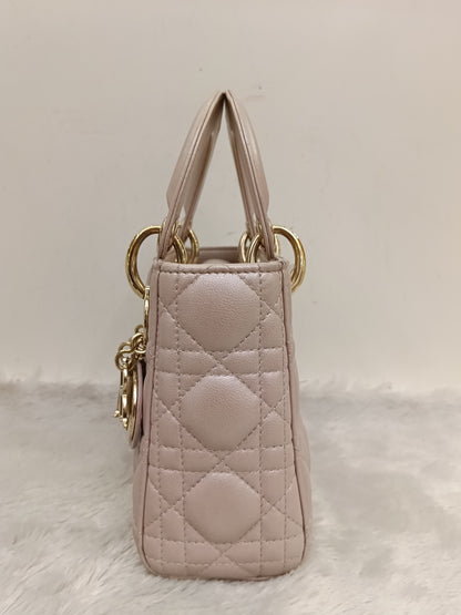Lady Dior Mini Iridescent Lotus GHW 2018