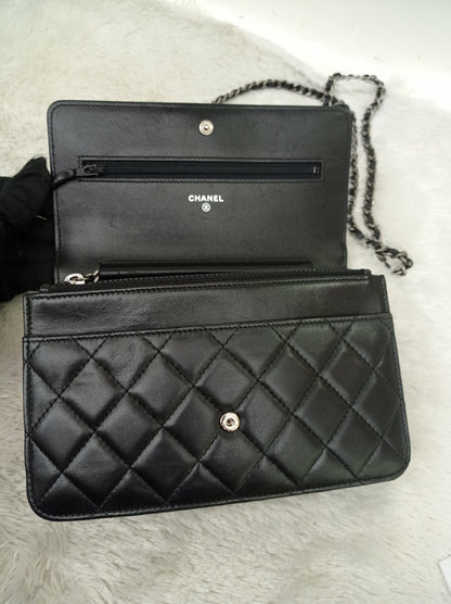 Chanel Boy WOC Lamb Black RHW #20