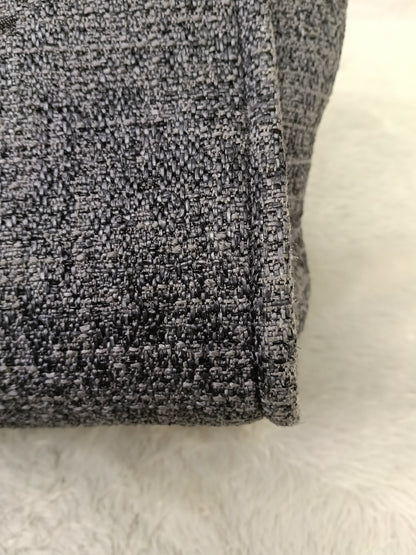 Chanel Deauville Small Tweed Black Navy LGHW (CHIP)