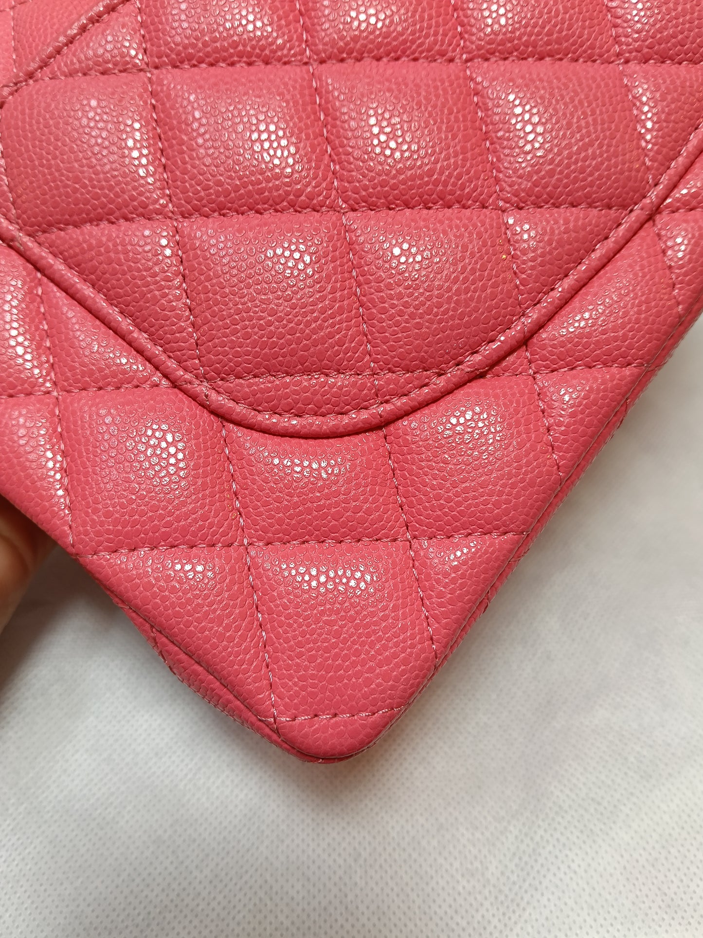 Chanel Small Caviar Pink GHW DF (CHIP)