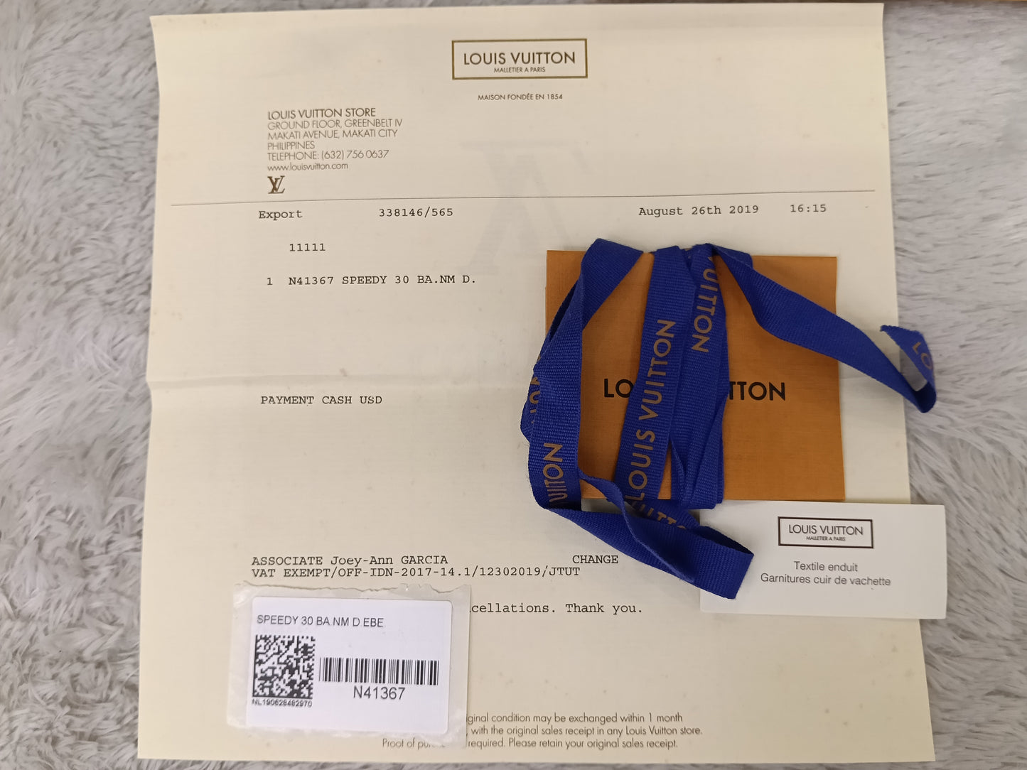 LV Bandou 30 Damier 2019
