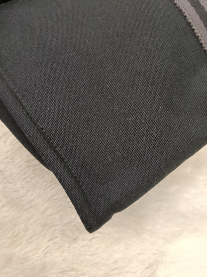 Hermes Fourre Tout Clutch Canvas Black Gray