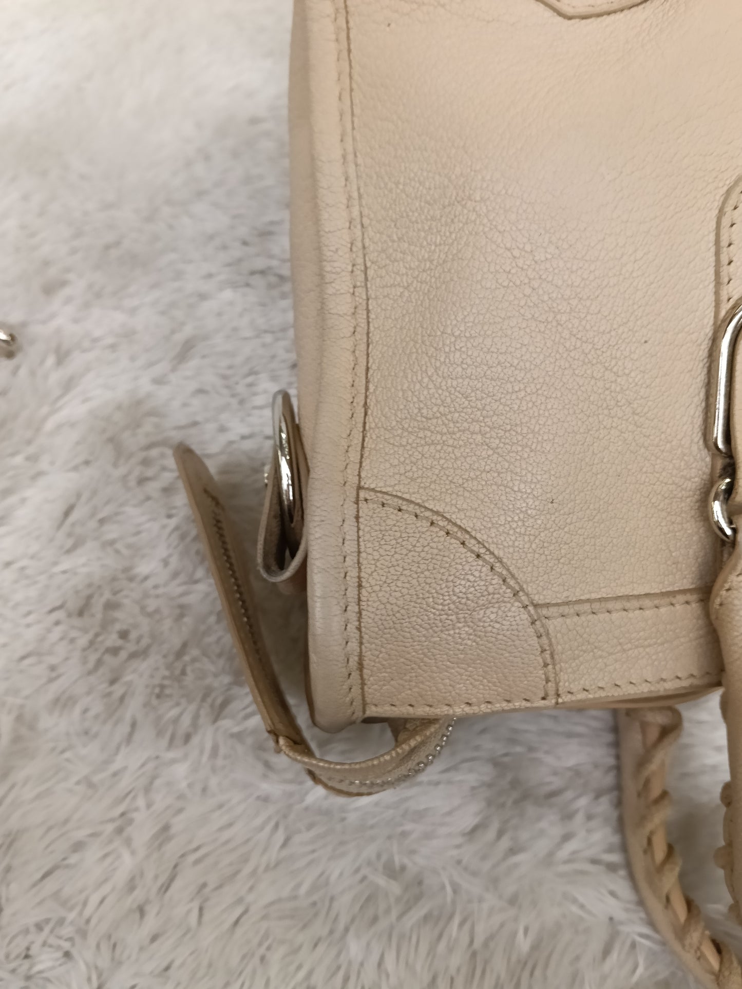 Balenciaga Small City Edge Beige SHW 2018